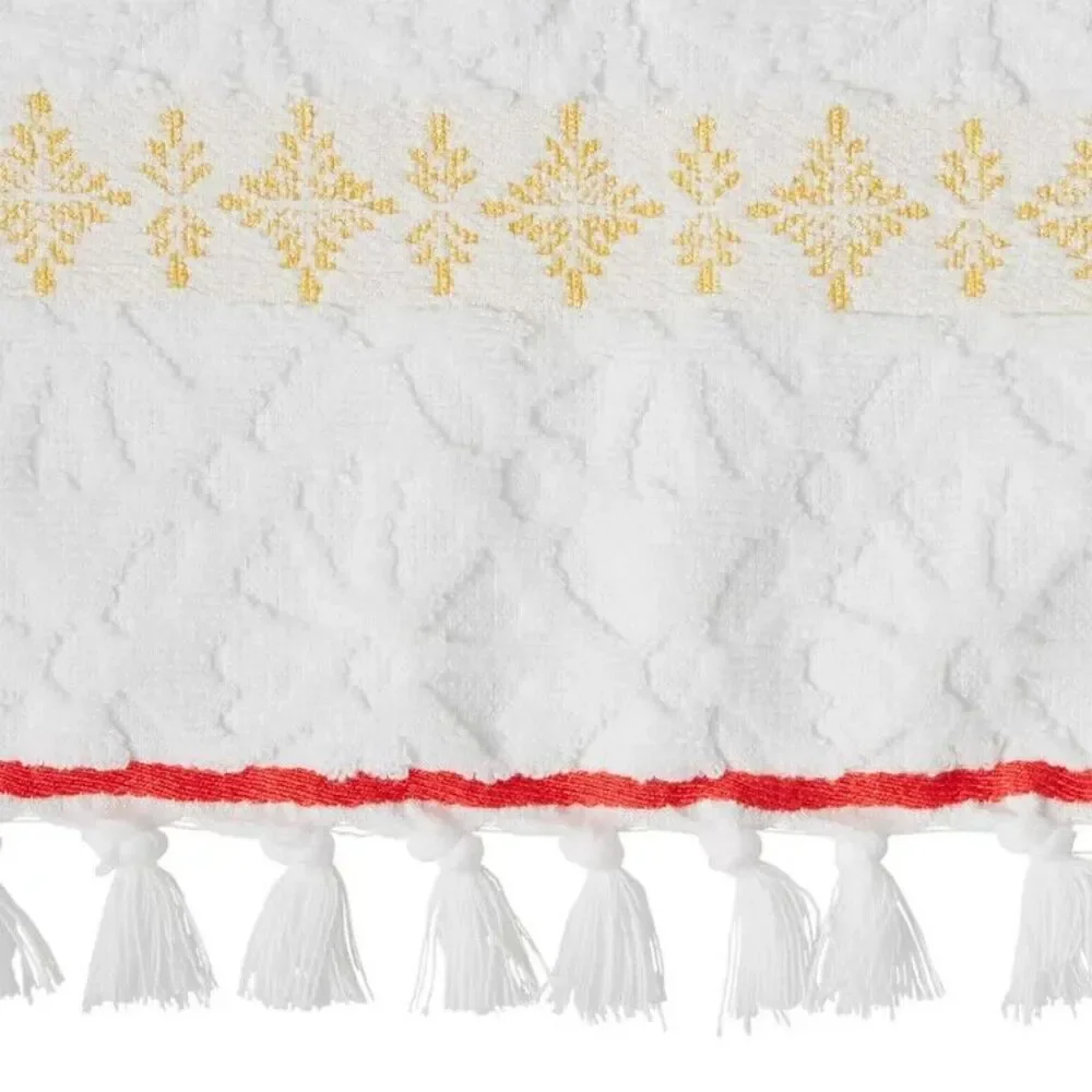 Pioneer Women Bath Towel Sculpted Striped Coral 27